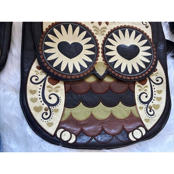 Loungefly Embroidered Owl With Heart Eyes Adj. Strap Crossbody Bag AND Coinpurse - Picture 14 of 16
